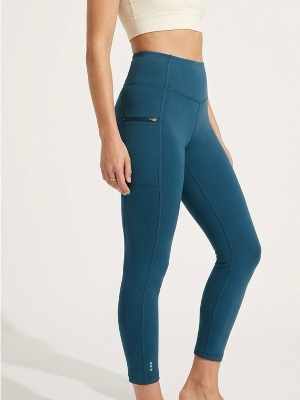 Smartwool Active 7/8 Legging Deep Lake S Merino Blend Pocket Elevated Basics